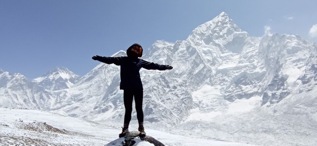 Everest Base Camp Budget Trekking in Khumbu/Everest region of Nepal.