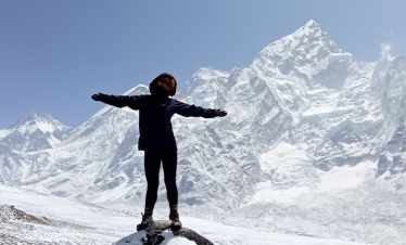 Everest Base Camp Budget Trekking in Khumbu/Everest region of Nepal.