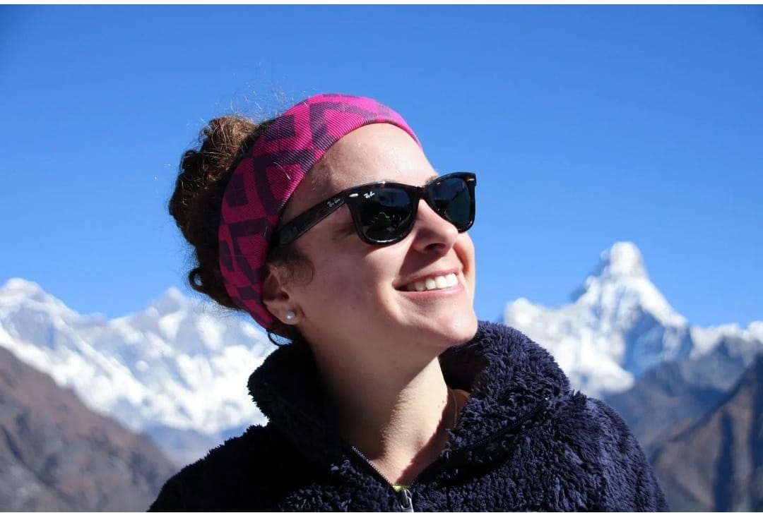 Paula while she was in Nepal to explore Everest region.
