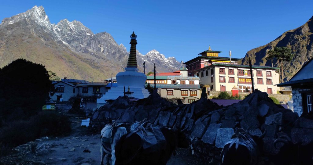 Tengboche Monastery, Khumbu representing one of the main monasteries of Khumbu region,