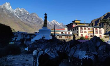 Tengboche Monastery, Khumbu representing one of the main monasteries of Khumbu region,