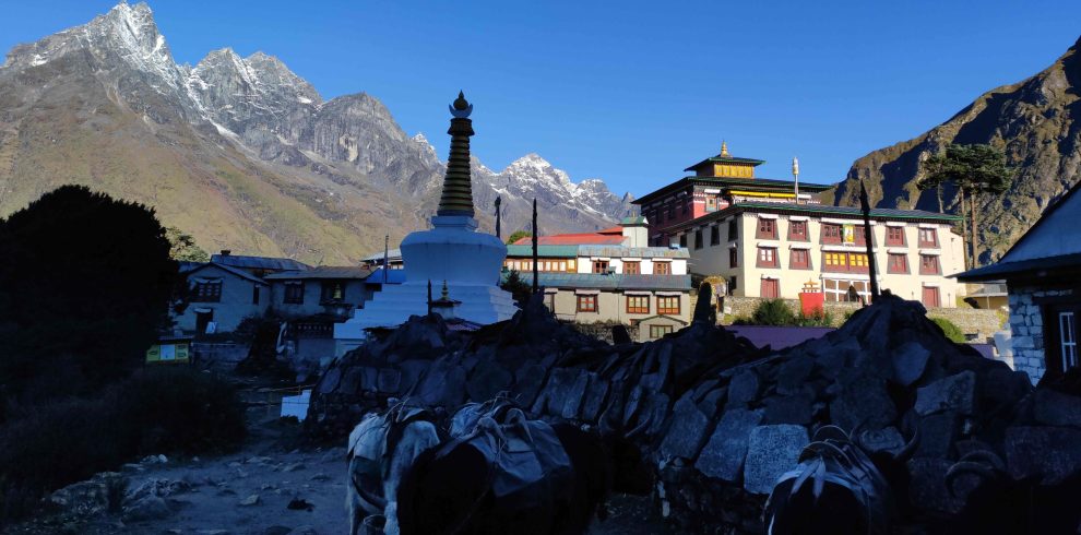 Tengboche Monastery, Khumbu representing one of the main monasteries of Khumbu region,